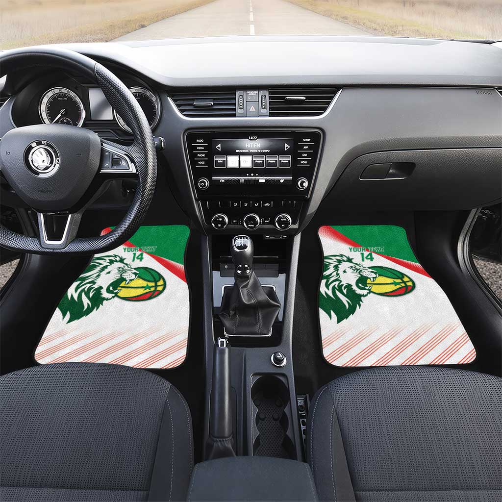 Afro Basketball Custom Senegal Car Mats Come On Lions - African Pride