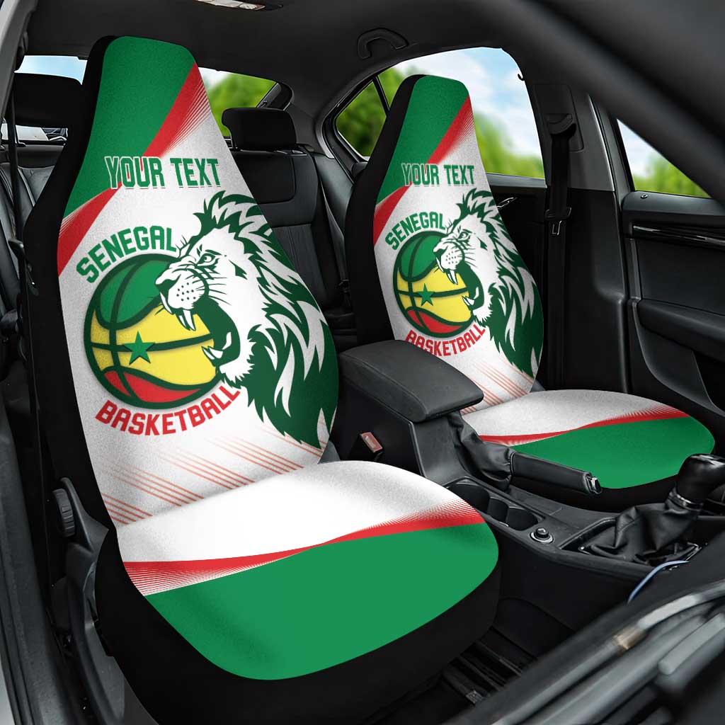 Afro Basketball Custom Senegal Car Seat Cover Come On Lions - African Pride