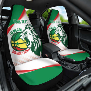 Afro Basketball Custom Senegal Car Seat Cover Come On Lions - African Pride