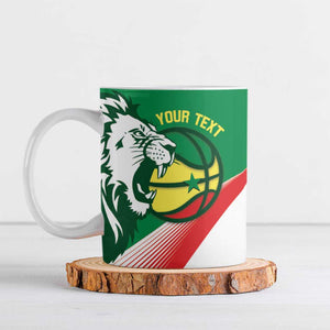 Senegal Basketball Custom Ceramic Mug Come On Lions