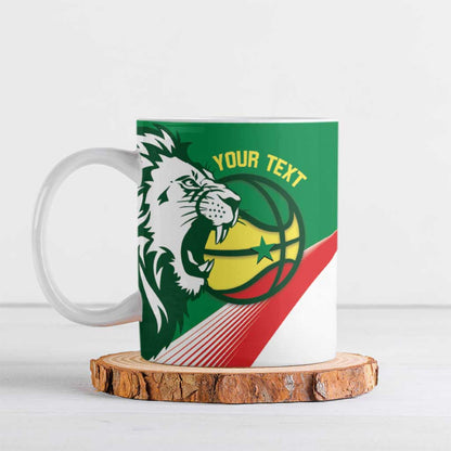 Senegal Basketball Custom Ceramic Mug Come On Lions