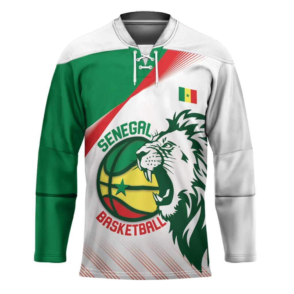 Senegal Basketball Custom Hockey Jersey Come On Lions