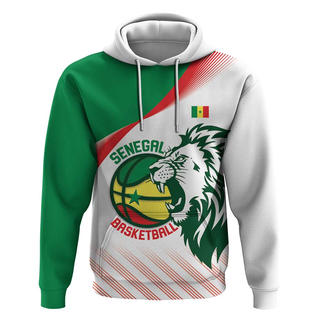 Afro Basketball Custom Senegal Hoodie Come On Lions - African Pride