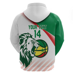 Afro Basketball Custom Senegal Hoodie Come On Lions - African Pride