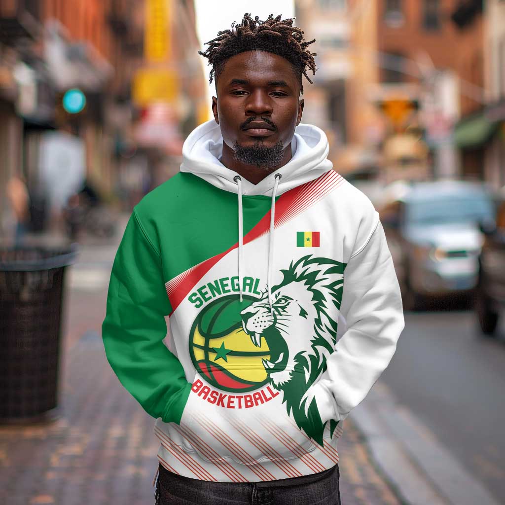 Afro Basketball Custom Senegal Hoodie Come On Lions - African Pride