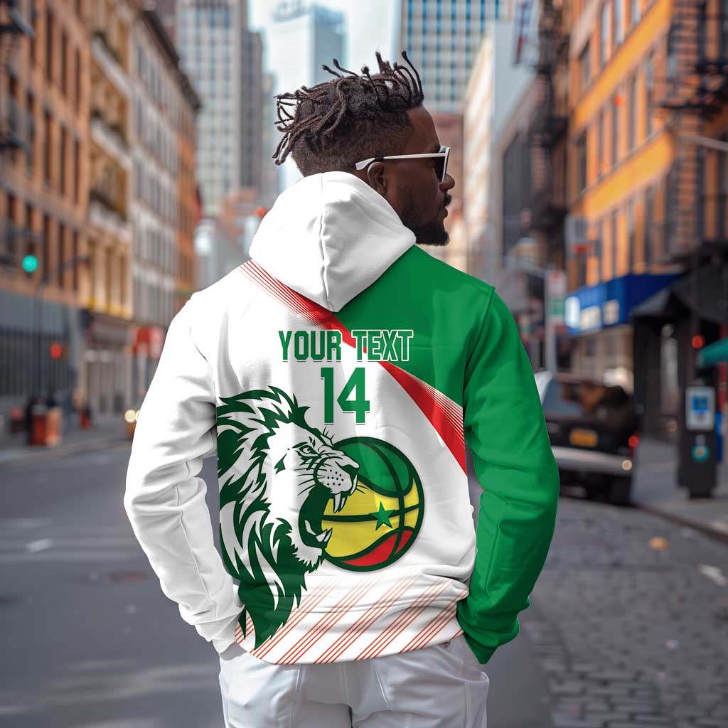 Afro Basketball Custom Senegal Hoodie Come On Lions - African Pride