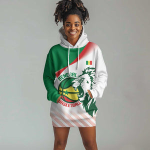 Afro Basketball Custom Senegal Hoodie Dress Come On Lions - African Pride