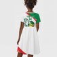 Afro Basketball Custom Senegal Kid Short Sleeve Dress Come On Lions - African Pride
