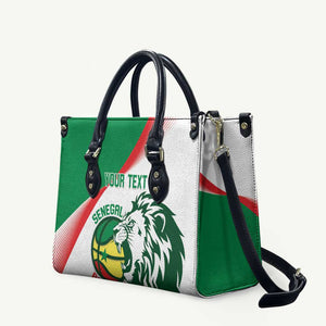 Senegal Basketball Custom Leather Bag Come On Lions
