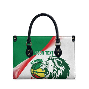 Senegal Basketball Custom Leather Bag Come On Lions