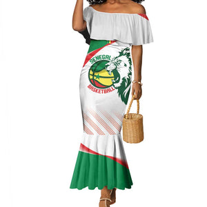 Afro Basketball Custom Senegal Mermaid Dress Come On Lions - African Pride