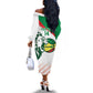 Afro Basketball Custom Senegal Off The Shoulder Long Sleeve Dress Come On Lions - African Pride