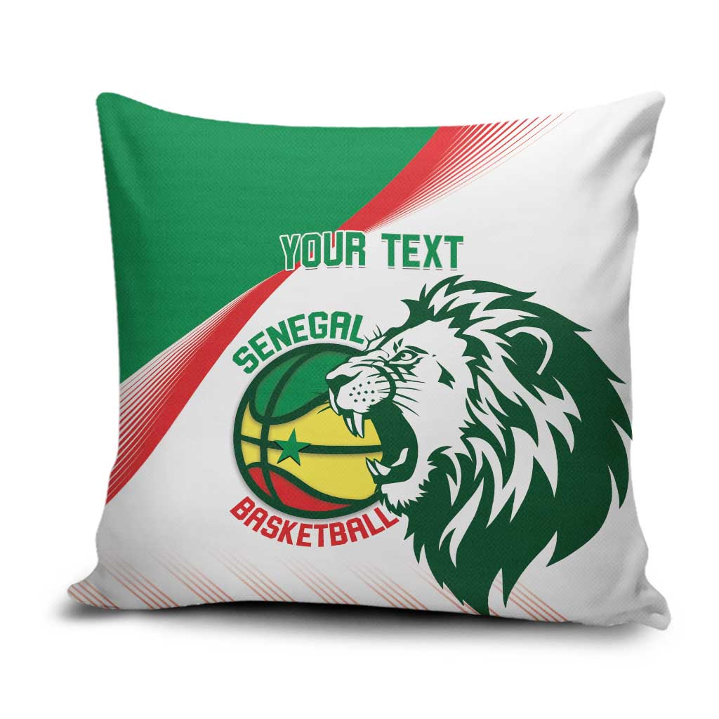 Senegal Basketball Custom Pillow Cover Come On Lions