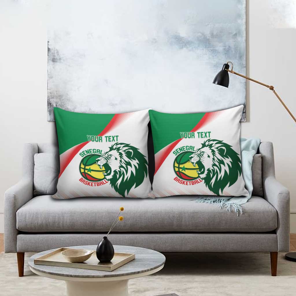 Senegal Basketball Custom Pillow Cover Come On Lions