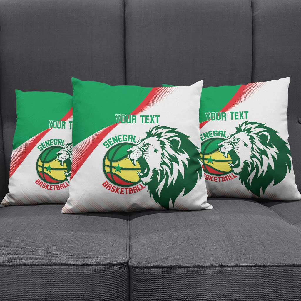 Senegal Basketball Custom Pillow Cover Come On Lions