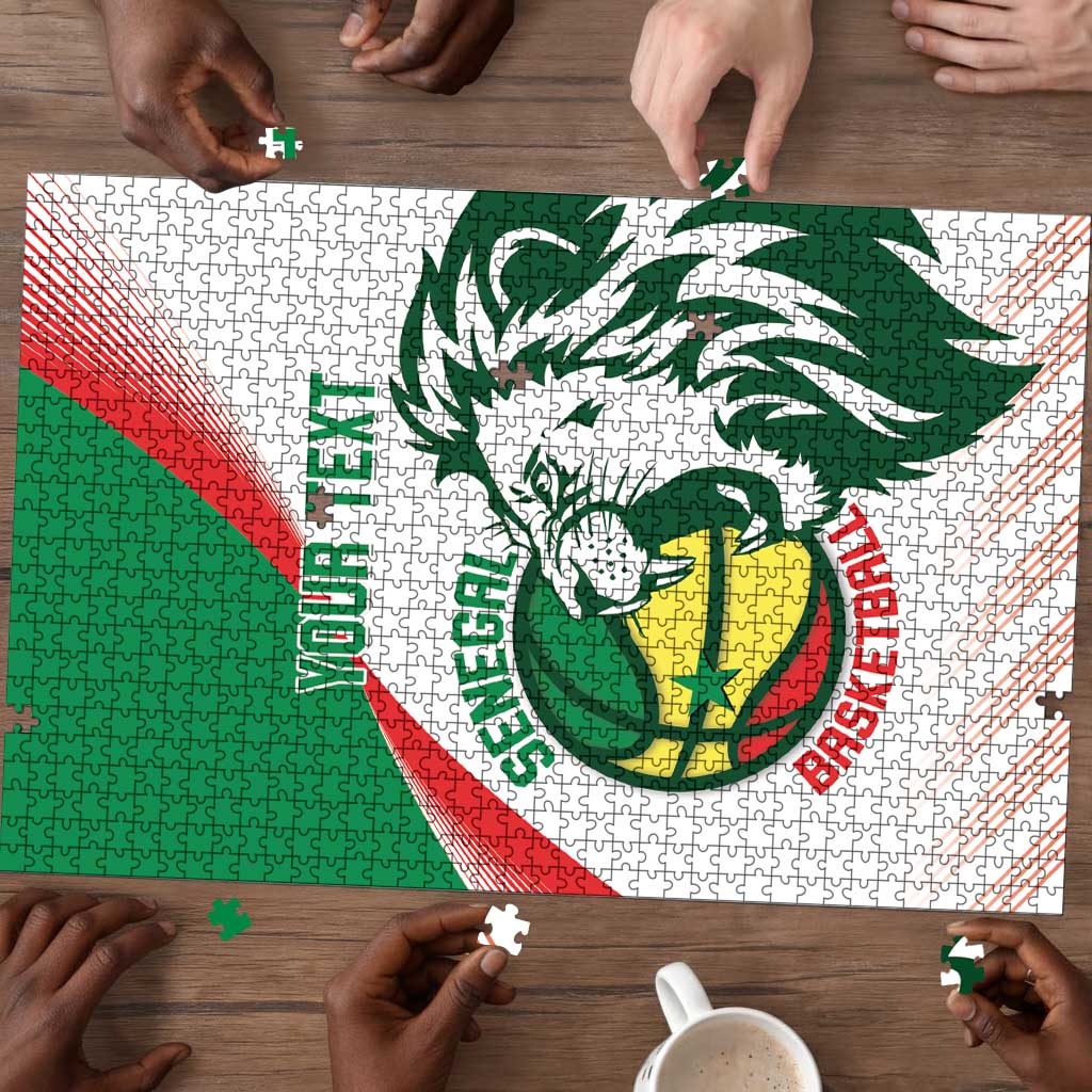 Senegal Basketball Custom Puzzle Come On Lions