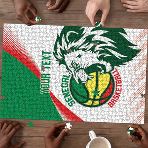 Senegal Basketball Custom Puzzle Come On Lions