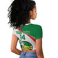 Afro Basketball Custom Senegal Raglan Cropped T shirt Come On Lions - African Pride