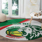 Afro Basketball Custom Senegal Round Carpet Come On Lions - African Pride