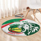 Afro Basketball Custom Senegal Round Carpet Come On Lions - African Pride