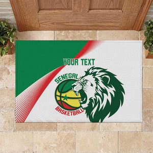 Afro Basketball Custom Senegal Rubber Doormat Come On Lions - African Pride