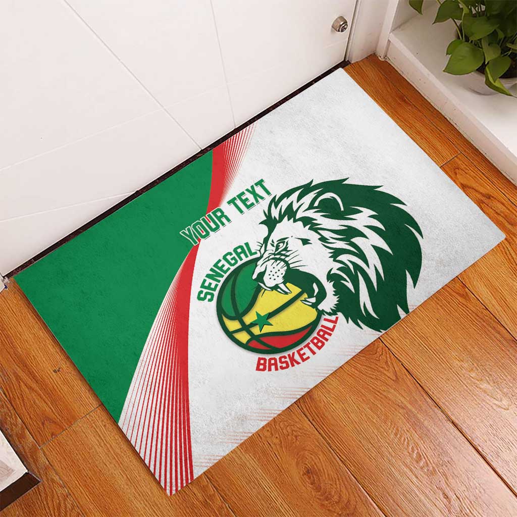 Afro Basketball Custom Senegal Rubber Doormat Come On Lions - African Pride
