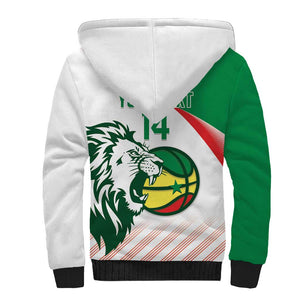 Afro Basketball Custom Senegal Sherpa Hoodie Come On Lions - African Pride