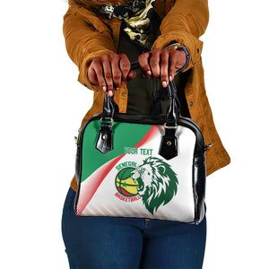 Afro Basketball Custom Senegal Shoulder Handbag Come On Lions - African Pride