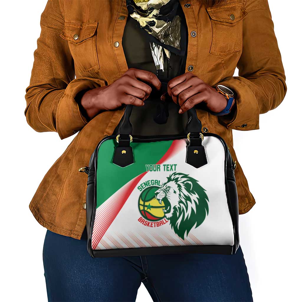 Afro Basketball Custom Senegal Shoulder Handbag Come On Lions - African Pride