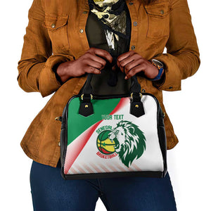 Afro Basketball Custom Senegal Shoulder Handbag Come On Lions - African Pride