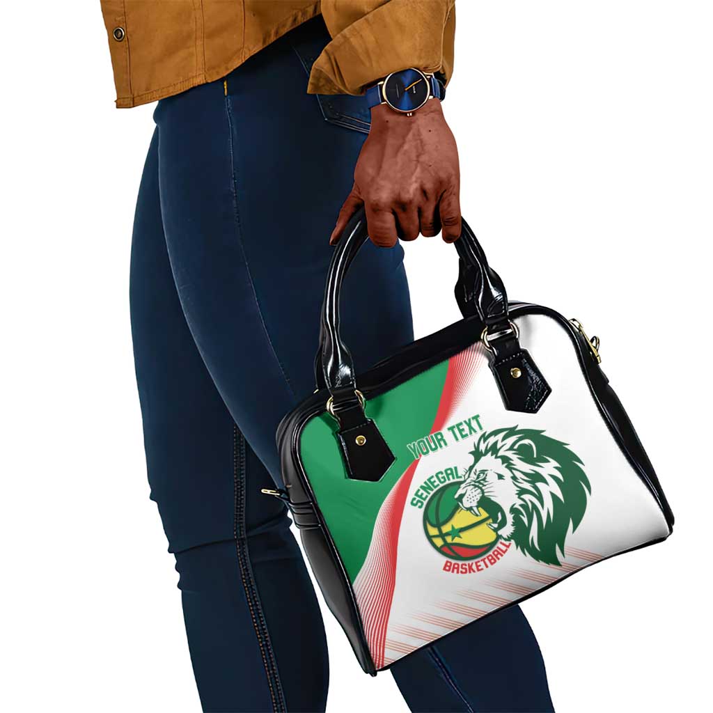 Afro Basketball Custom Senegal Shoulder Handbag Come On Lions - African Pride