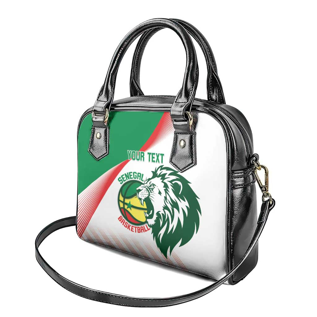 Afro Basketball Custom Senegal Shoulder Handbag Come On Lions - African Pride