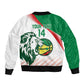 Afro Basketball Custom Senegal Sleeve Zip Bomber Jacket Come On Lions - African Pride