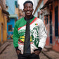 Afro Basketball Custom Senegal Sleeve Zip Bomber Jacket Come On Lions - African Pride