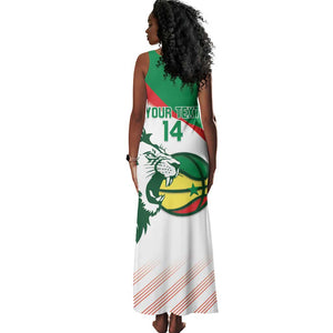 Afro Basketball Custom Senegal Tank Maxi Dress Come On Lions - African Pride