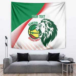 Afro Basketball Custom Senegal Tapestry Come On Lions - African Pride