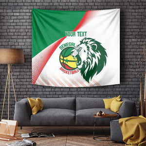 Afro Basketball Custom Senegal Tapestry Come On Lions - African Pride