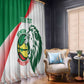 Afro Basketball Custom Senegal Window Curtain Come On Lions - African Pride