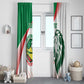 Afro Basketball Custom Senegal Window Curtain Come On Lions - African Pride