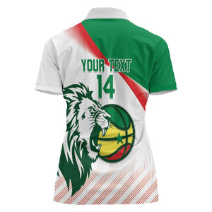 Afro Basketball Custom Senegal Women Polo Shirt Come On Lions - African Pride