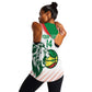 Afro Basketball Custom Senegal Women Racerback Tank Come On Lions - African Pride