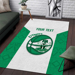 Afro Basketball Custom Nigeria Area Rug Come On Tigers - African Pride