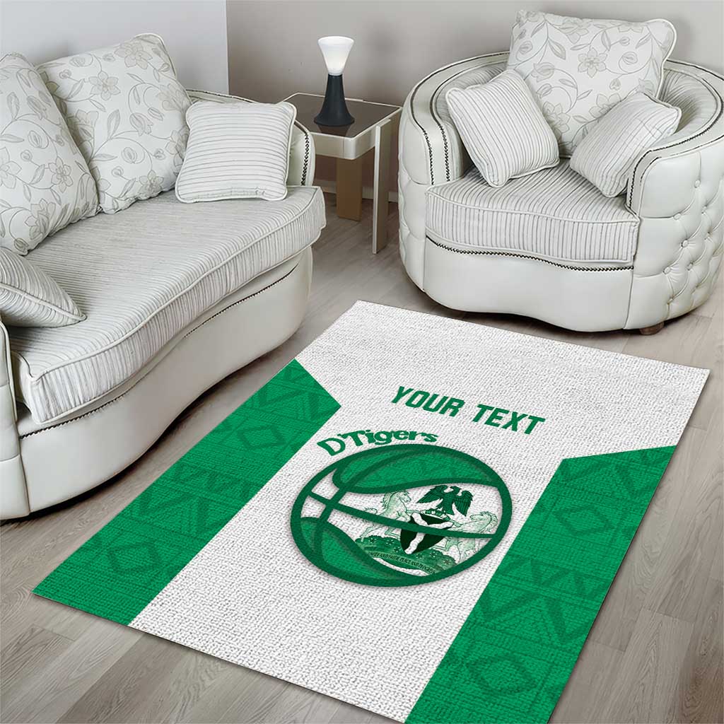 Afro Basketball Custom Nigeria Area Rug Come On Tigers - African Pride