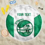 Afro Basketball Custom Nigeria Beach Blanket Come On Tigers - African Pride