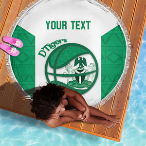 Afro Basketball Custom Nigeria Beach Blanket Come On Tigers - African Pride
