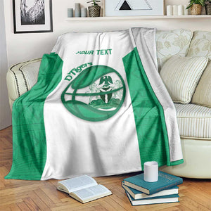 Afro Basketball Custom Nigeria Blanket Come On Tigers - African Pride