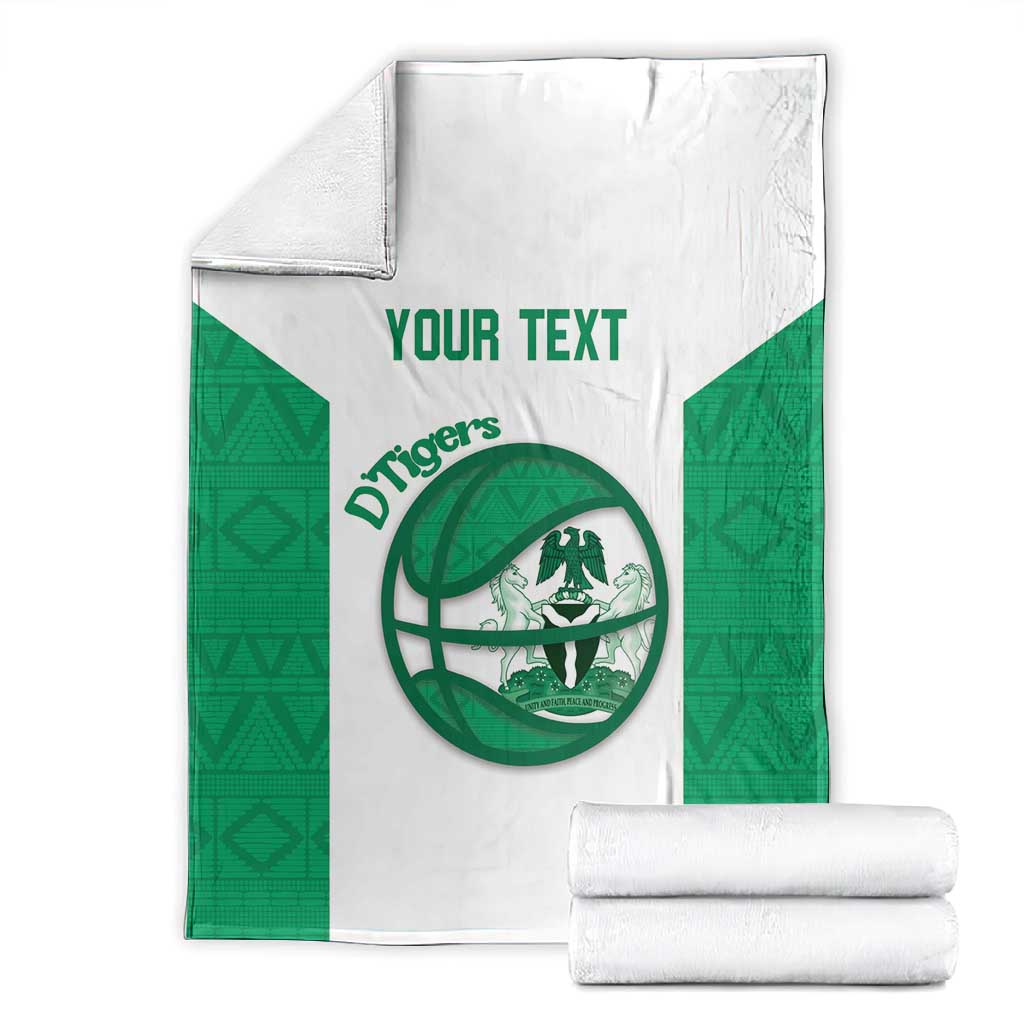 Afro Basketball Custom Nigeria Blanket Come On Tigers - African Pride