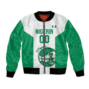 Afro Basketball Custom Nigeria Bomber Jacket Come On Tigers - African Pride