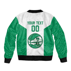 Afro Basketball Custom Nigeria Bomber Jacket Come On Tigers - African Pride