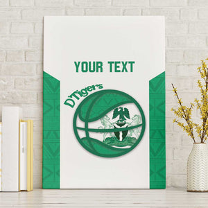 Afro Basketball Custom Nigeria Canvas Wall Art Come On Tigers - African Pride